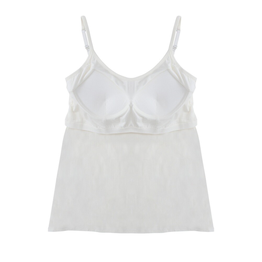 Women's Camisole with Built in Shelf Bra Spaghetti Strap-Vest Padded Tank Tops