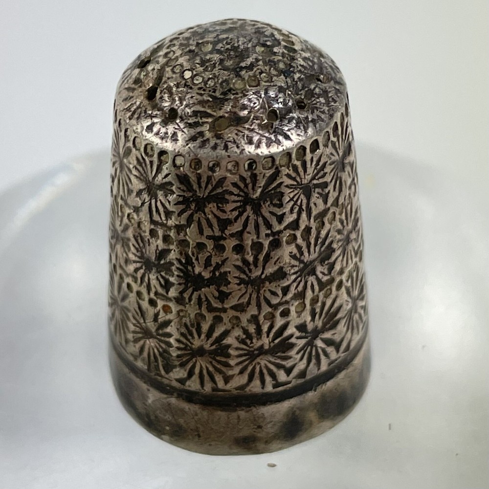 Antique Solid Silver Thimble Size 6 Charles Horner 1910 2.4cm 5.8g