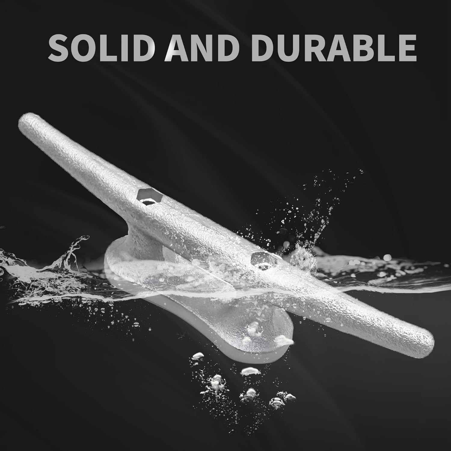 Dock Cleats 6 Inch Galvanized Boat Cleats Cast Iron Marine Grade Rope Cleat for