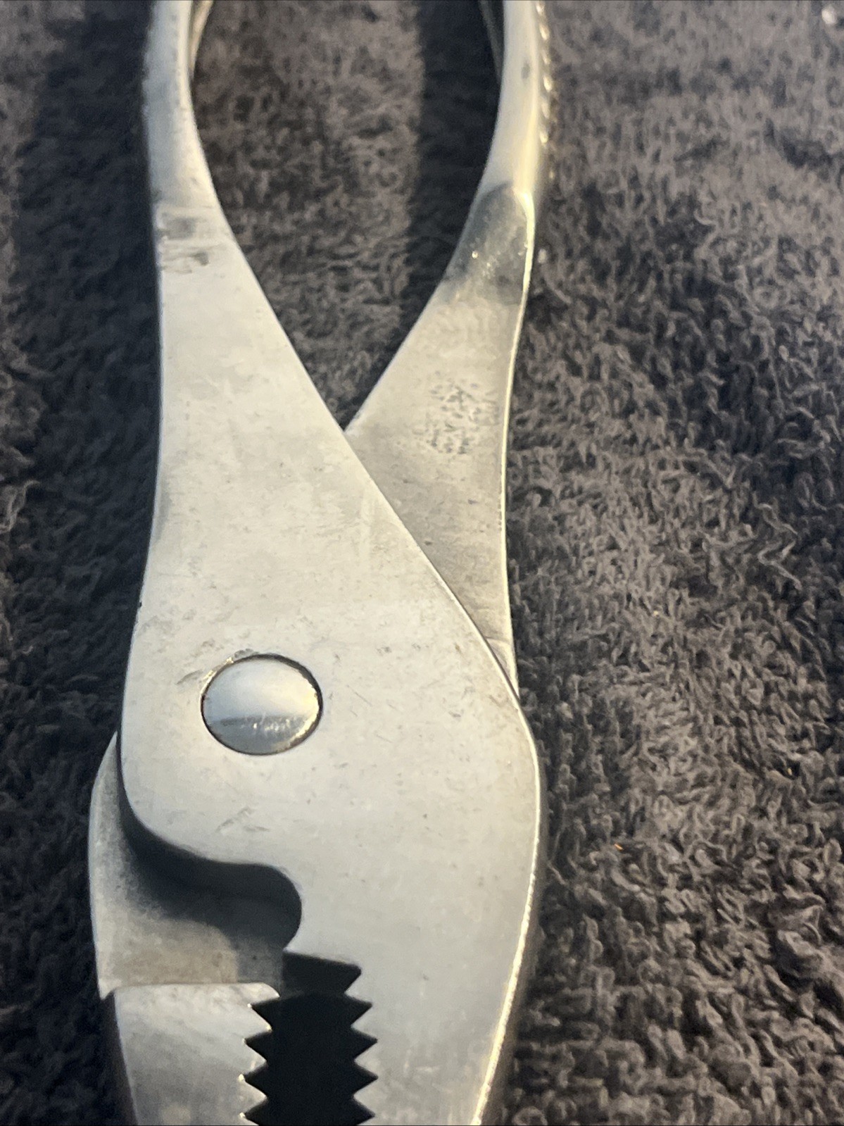 Vtg Snap On Tools No 47 Vacuum Grip Pliers Slip Joint Wire Cutter 1951 Date Code