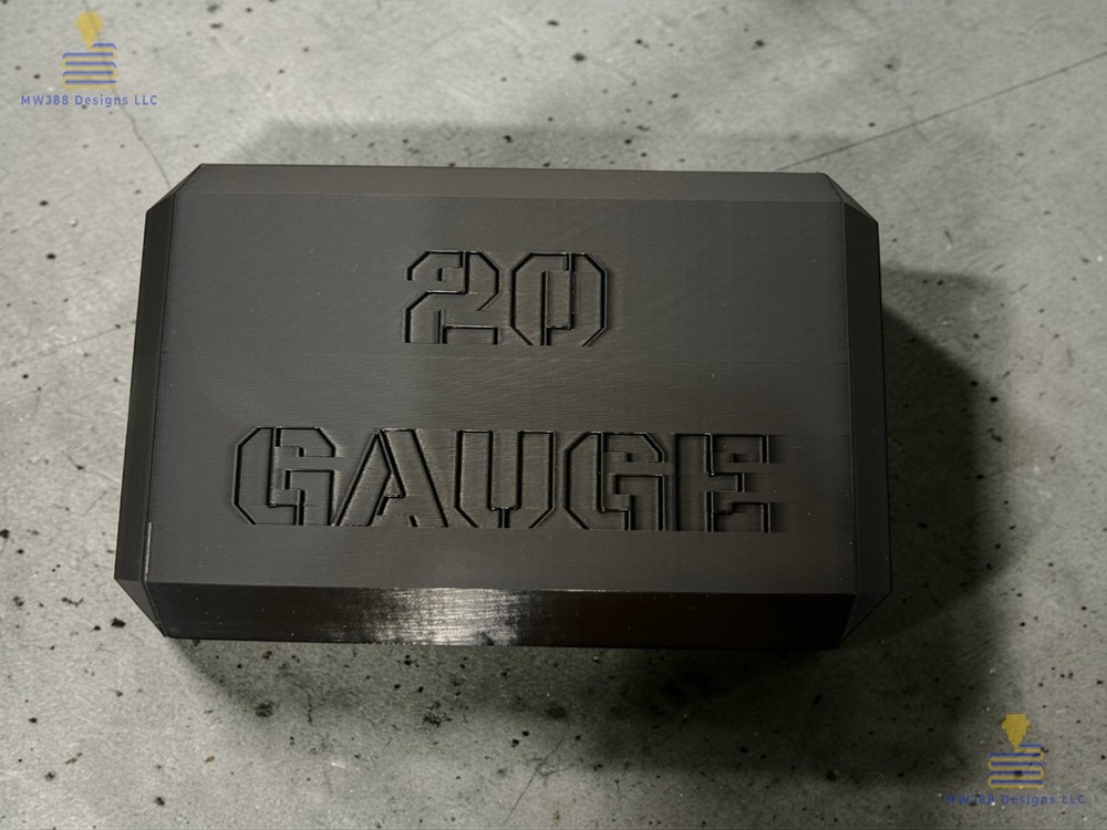 20ga Shotgun Shell Storage Box Case - 25rd Round - Multiple Colors Available!
