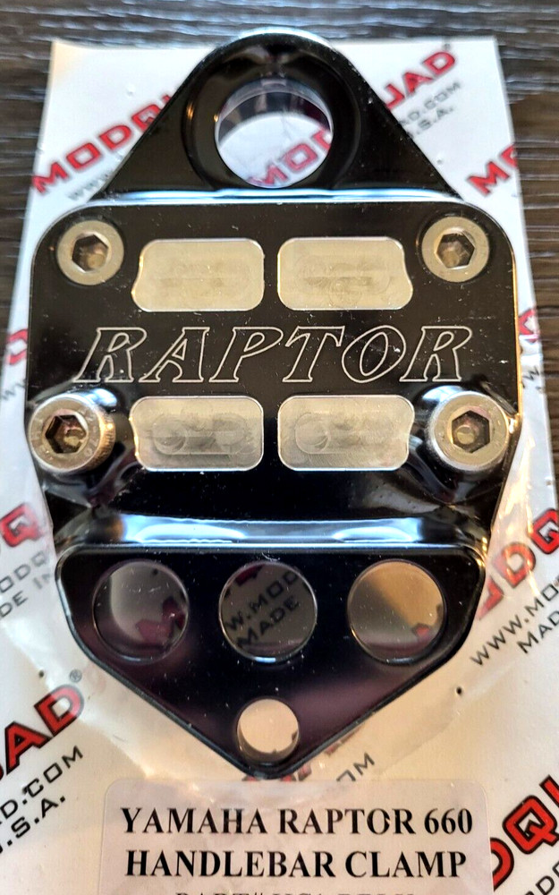 YAMAHA RAPTOR 660 HANDLEBAR UPPER CLAMP, KEY SWITCH / WARNING LIGHT HOLDER
