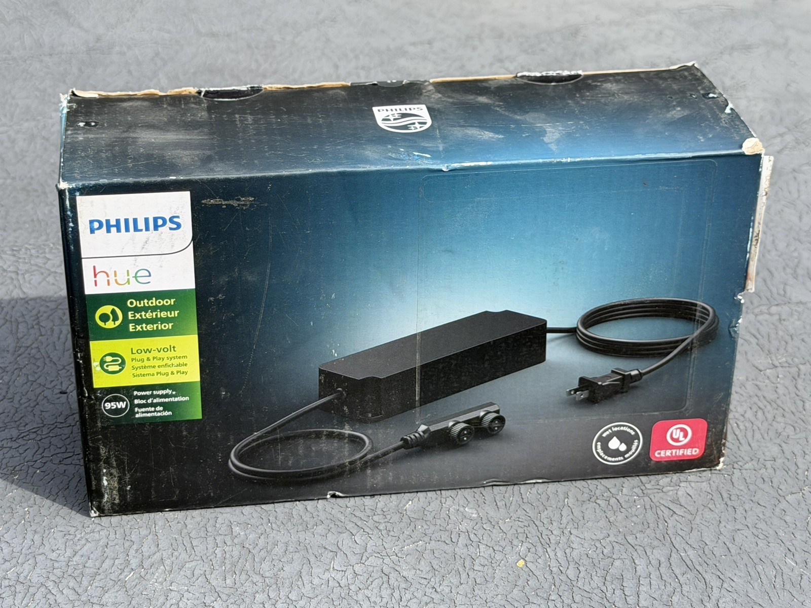 Philips Hue 95W Outdoor Power Supply Black Low Voltage Fully Weatherproof NEW ✅