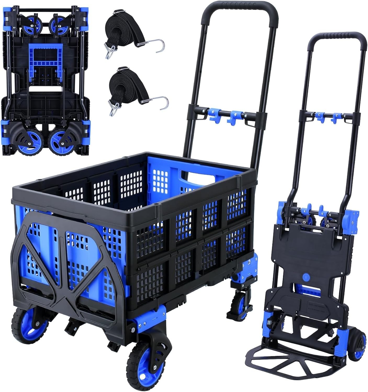 multi-functional Folding Hand Truck, Utility Dolly Platform Cart with a frame