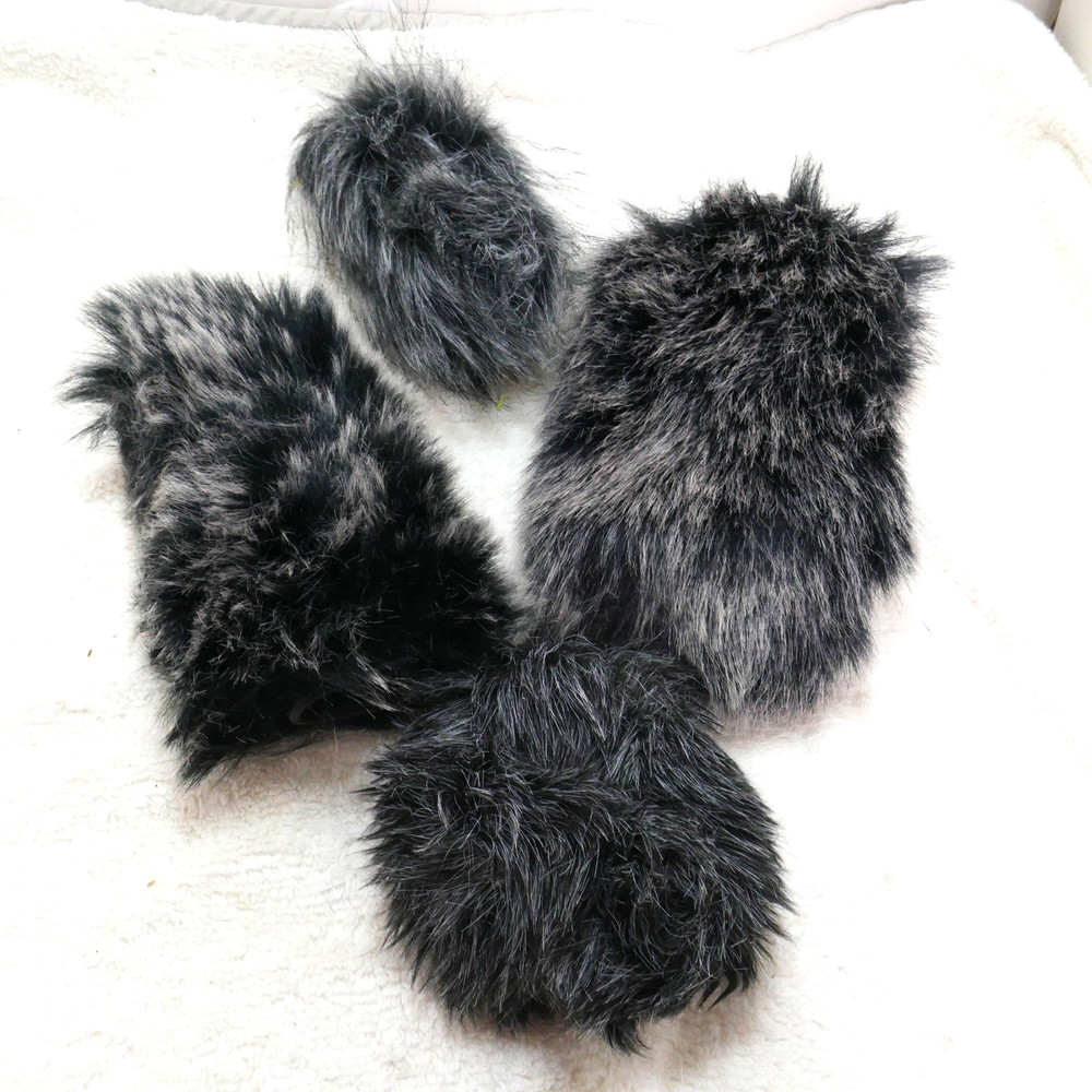 Furry Outdoor Windscreen Muff, Pop Filter/Wind Cover Shields 4EA