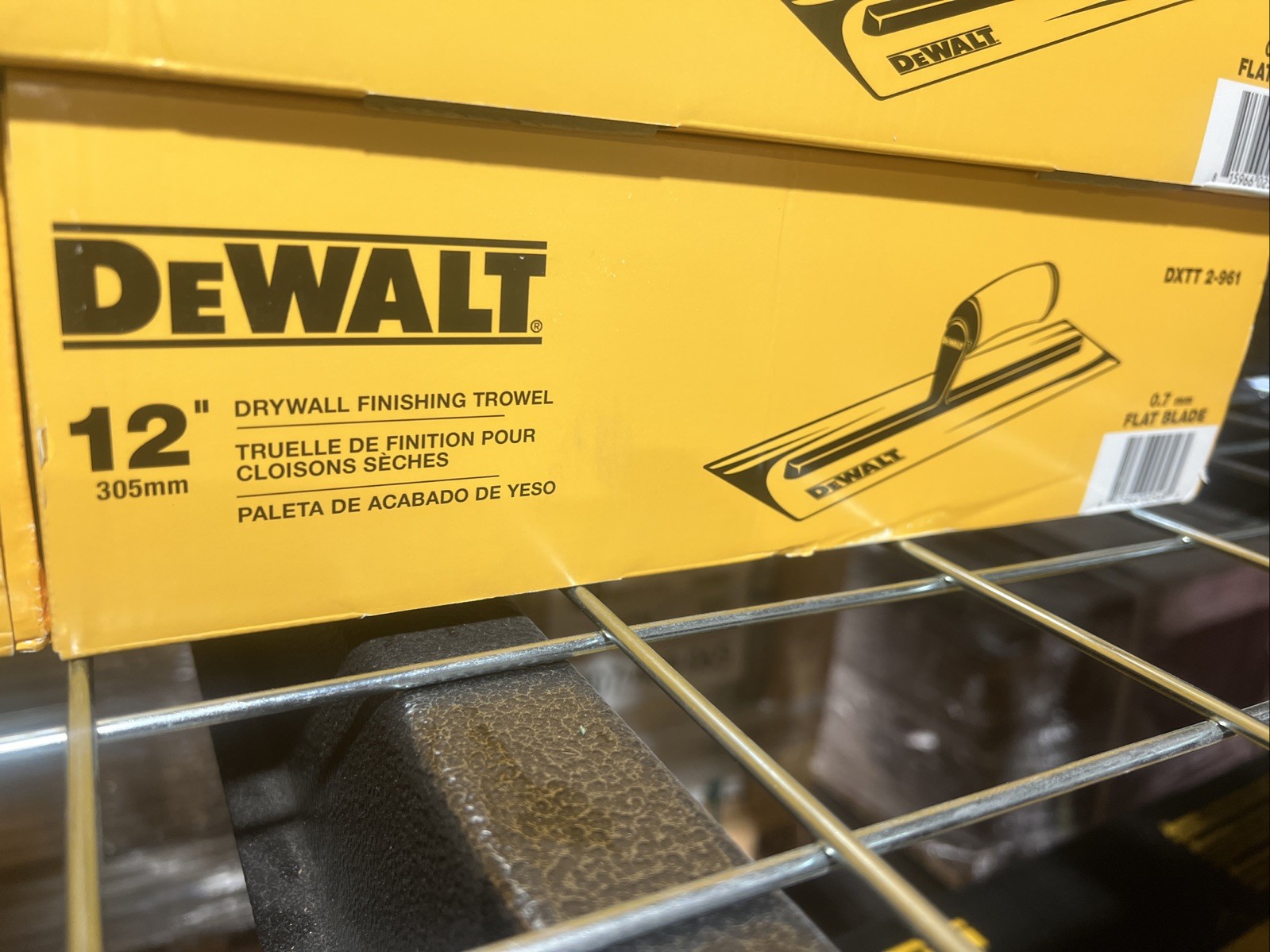 DEWALT 12" Drywall Finishing Trowel DXTT 2-961, Flat Blade 0.7mm