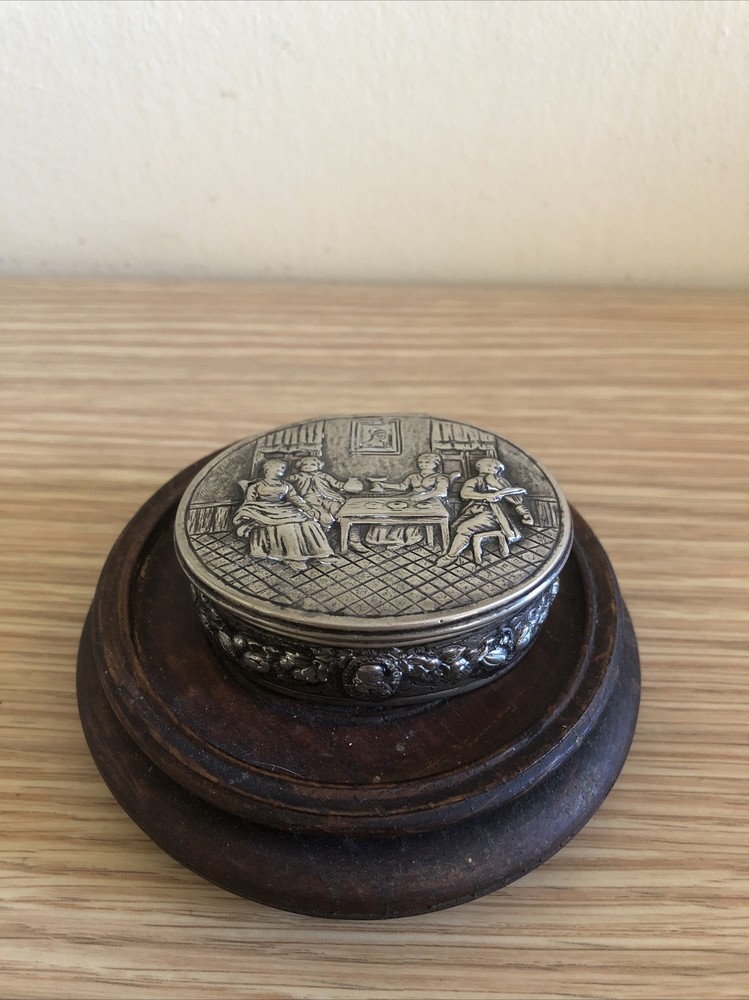 Antique Dutch Silver Snuff Box, Circa 1900