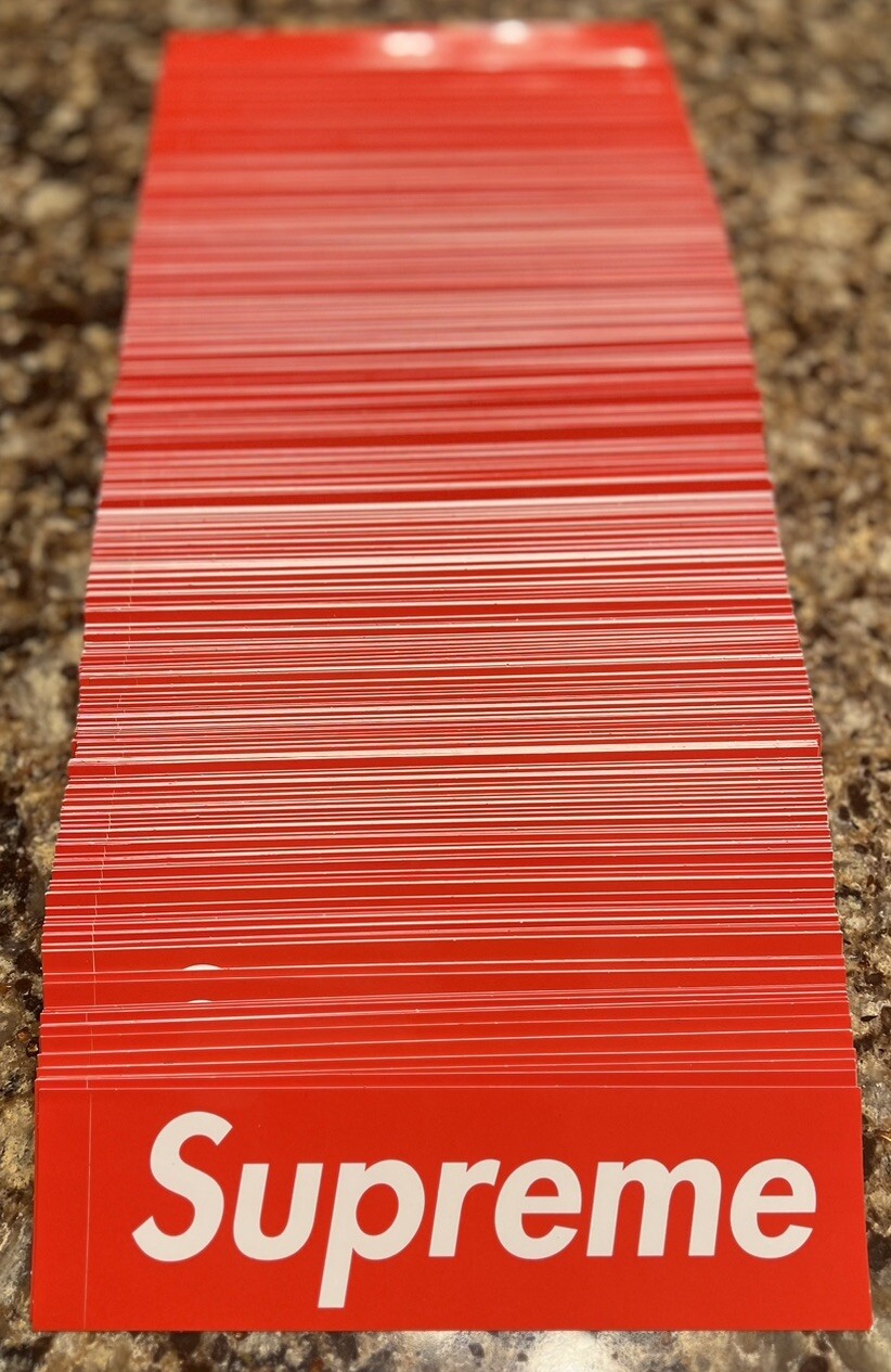 Supreme Box Logo Sticker Red Authentic Brand New Free Shipping Ships Same Day ✉️