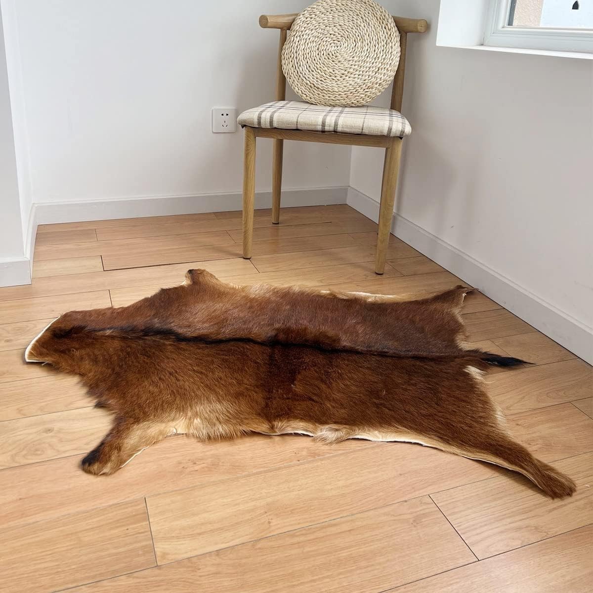 Red Deer Hide Rug Deer Skin Rug Deer Taxidermy Fireplace Deerskin Decor Reindeer