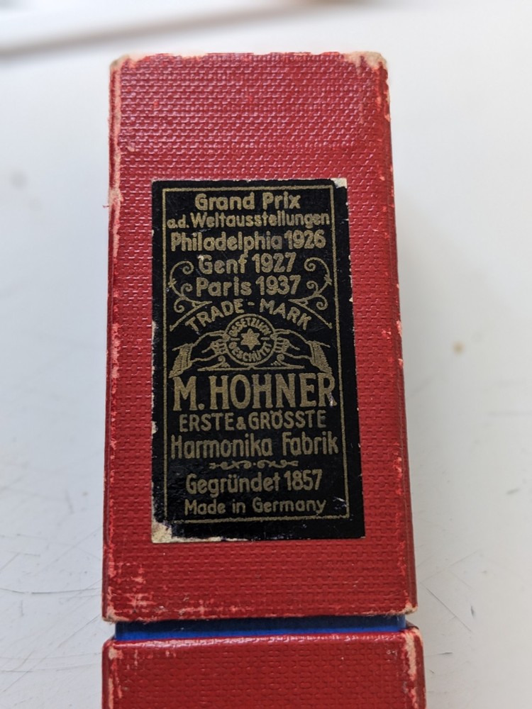 M. Hohner Harmonica The Echo Case From Germany Vintage