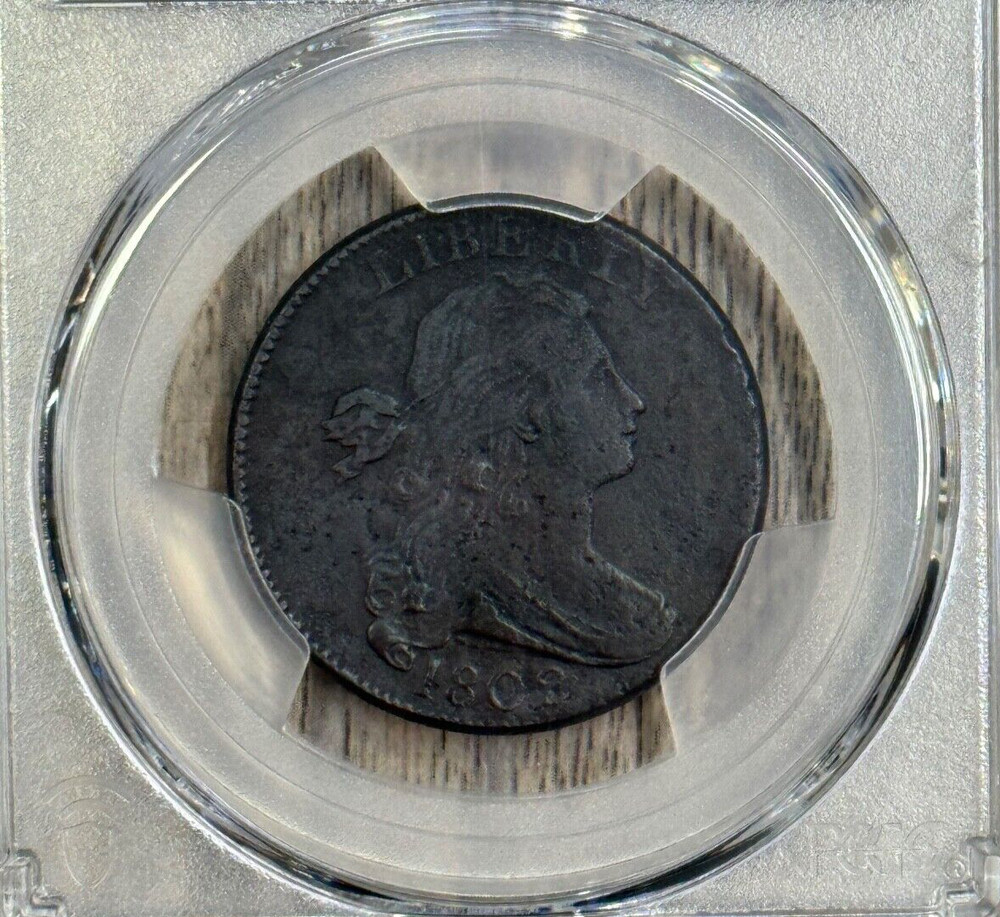 1802 1c Draped Bust Large Cent PCGS Extra Fine, Nice Early Large Cent