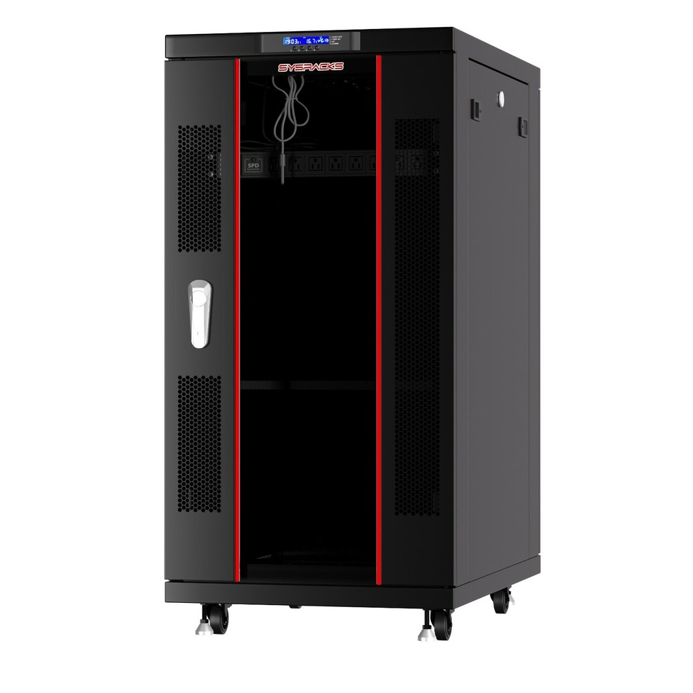 Server Rack 27U Network Cabinet 32" depth Data Server Cabinet - BONUS INCLUDED