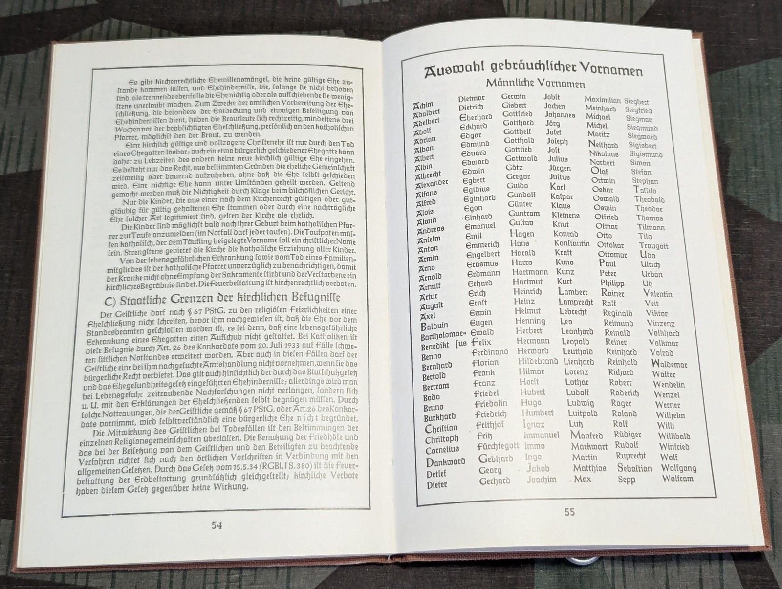 WWII German Deutsches Einheits Familien Stammbuch Family Record Book Ancestry