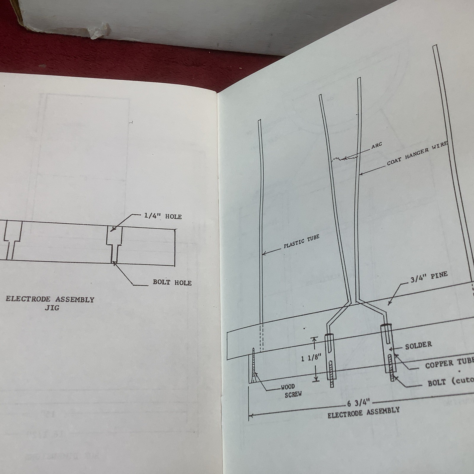 Jacob’s Ladder Climbing Arc Electric Generator Kit in Box Copper Parts