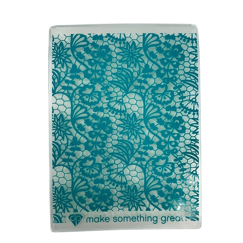 MAKE SOMETHING GREAT Embossing Folder Set Damask Lace Floral Card Making