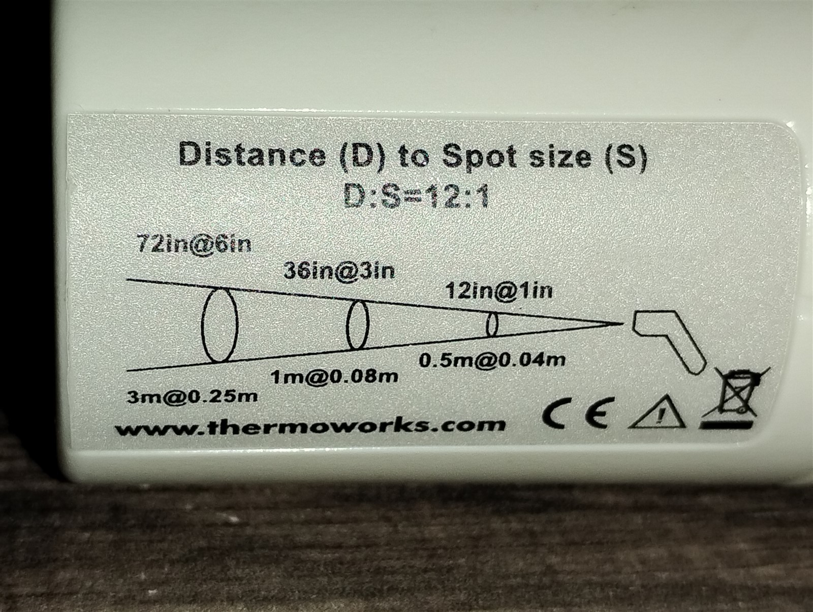 ThermoWorks I.R.F.S. Digital Infrared Food Safety Thermometer Tested And Works