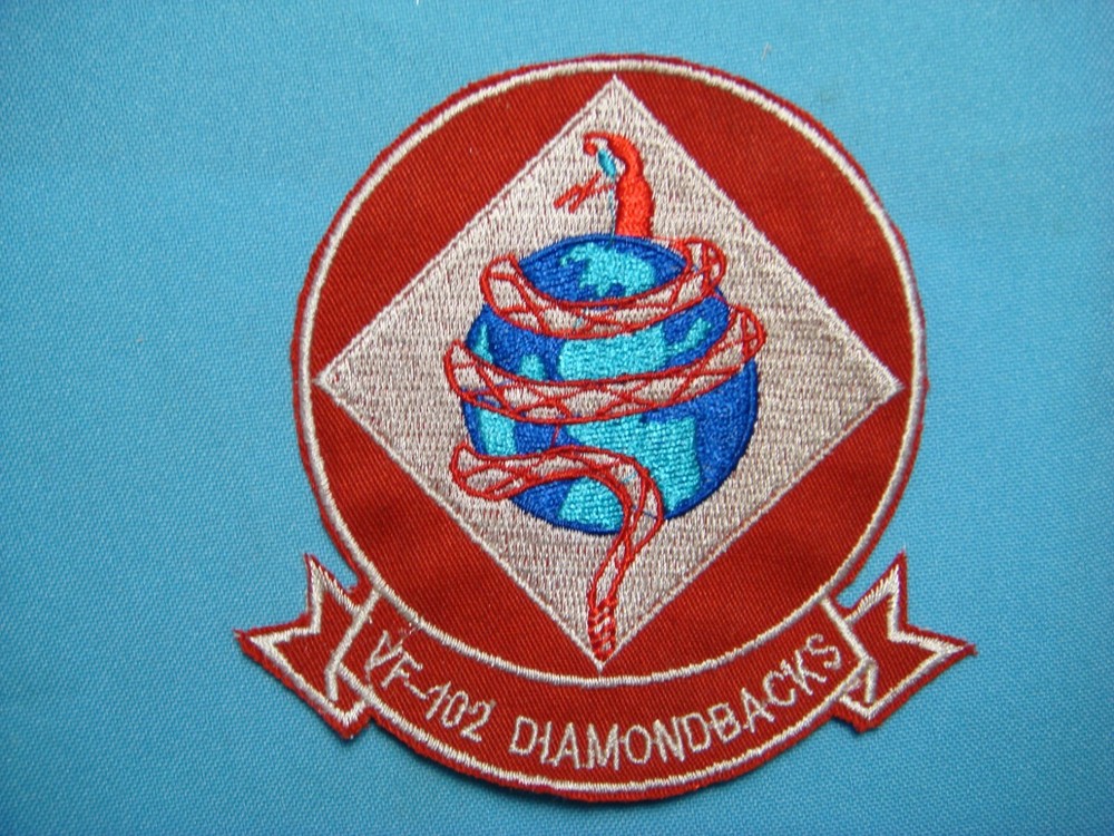 VIETNAM WAR PATCH, US NAVY ATTACK SQUADRON VF-102 DIAMONDBACKS