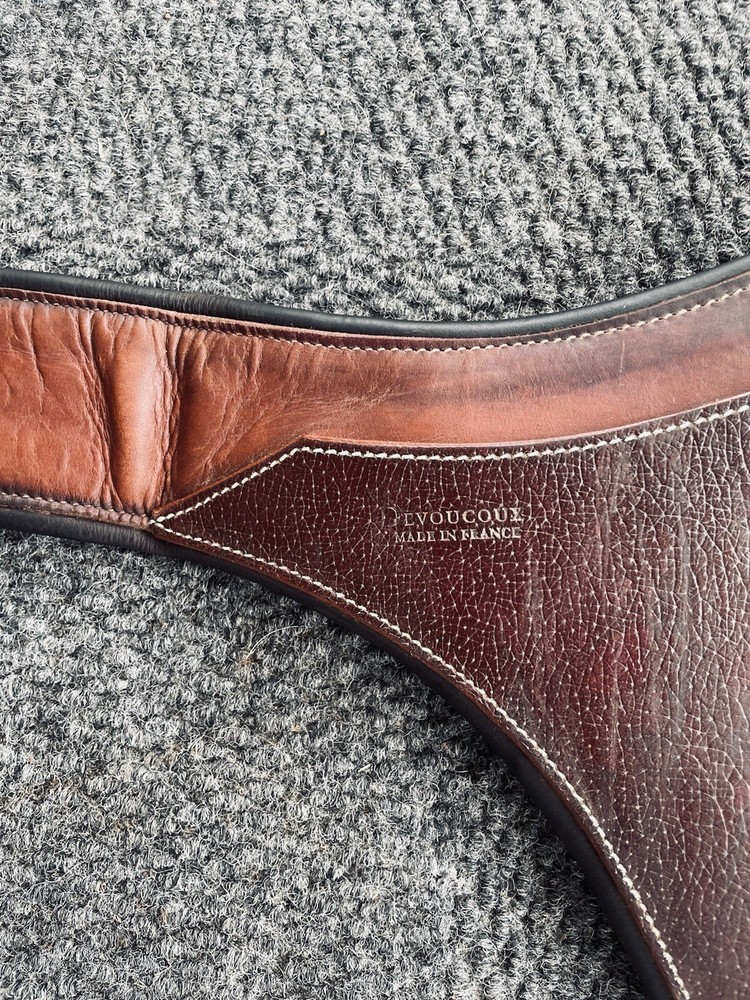 Devoucoux Leather Belly Guard Girth, Great Condition 54”