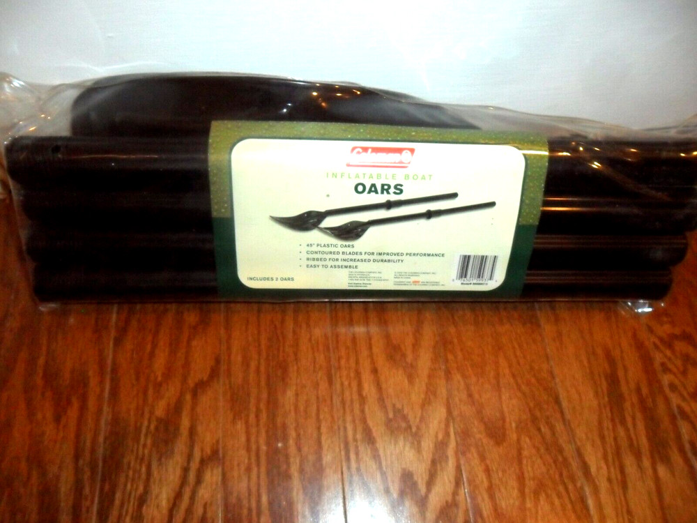 Coleman Inflatable Boat Oars 45" Contoured Plastic Blades