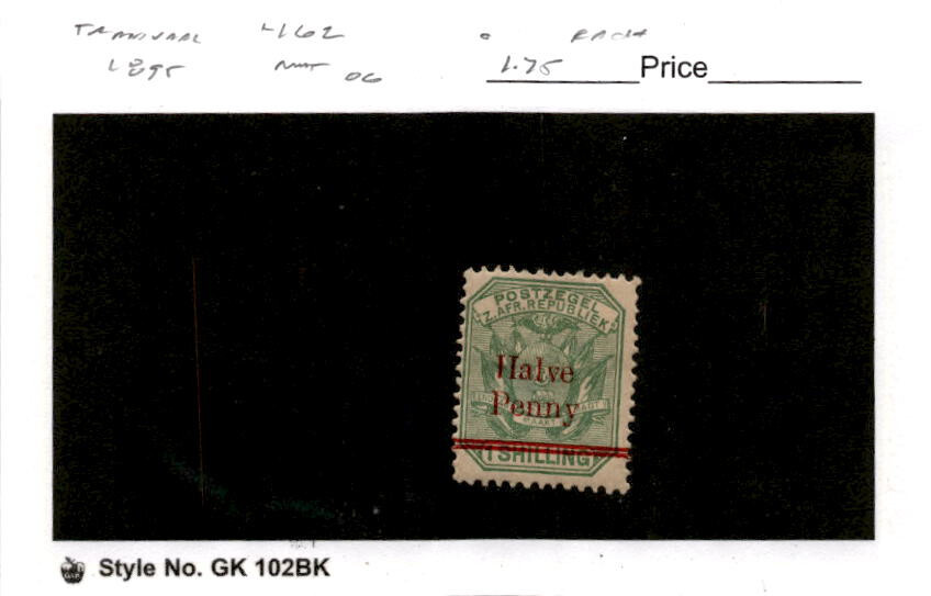 Transvaal, Postage Stamp, #162 Mint Hinged, 1895 (AB)