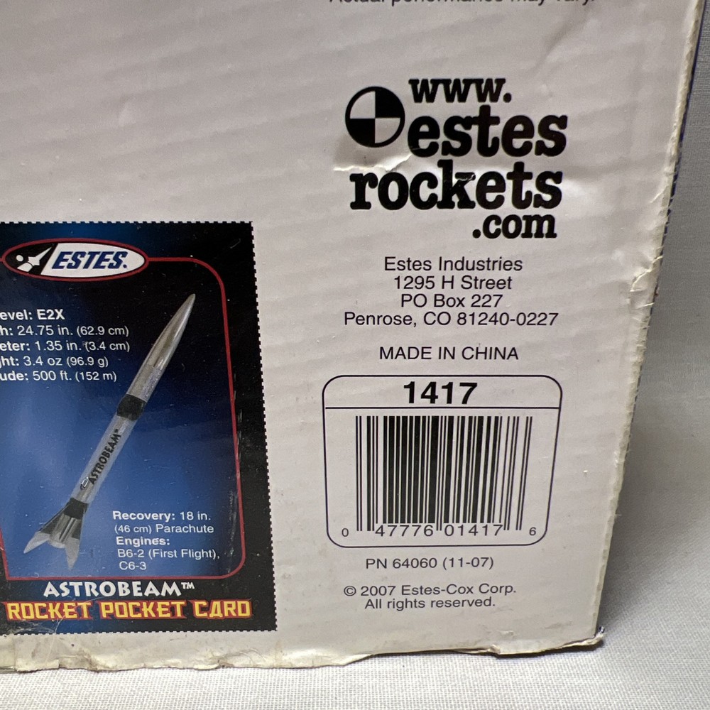 NEW 2007 ESTES Astrobeam - Model Rocket Launch Set 1417