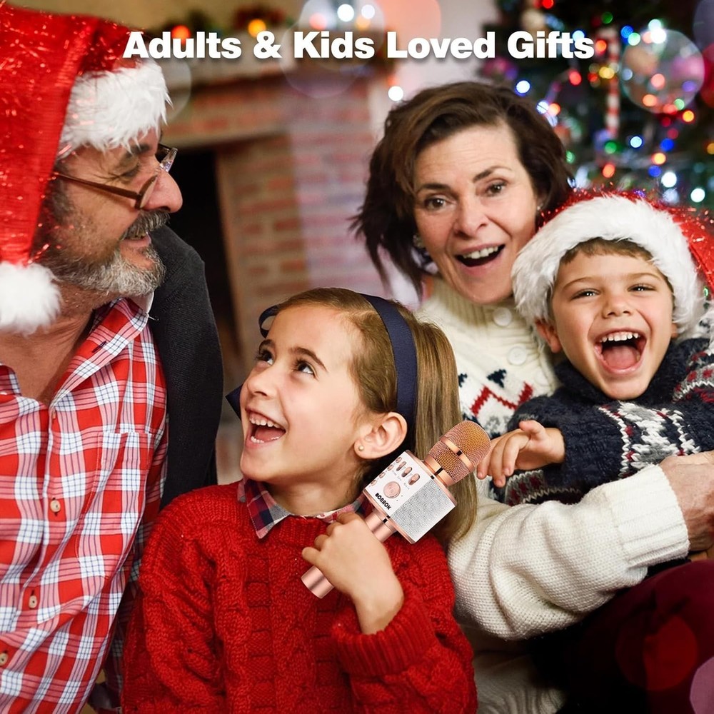 Handheld Wireless Karaoke Microphone with Echo & Volume Control - Ideal Gift