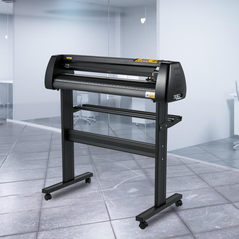 28-Inch Vinyl Cutter Plotter with LCD Display & Adjustable Speed - Signmaker'...