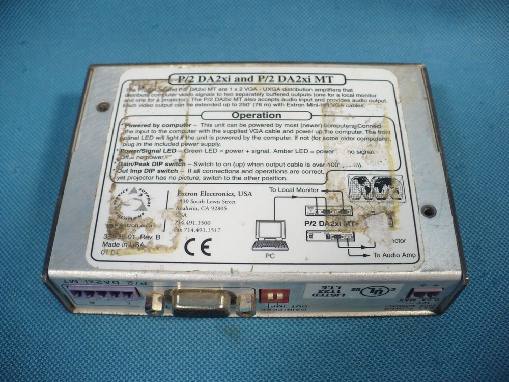 Extron Versa Tools P/2 DA2xi MT DA Amplifier