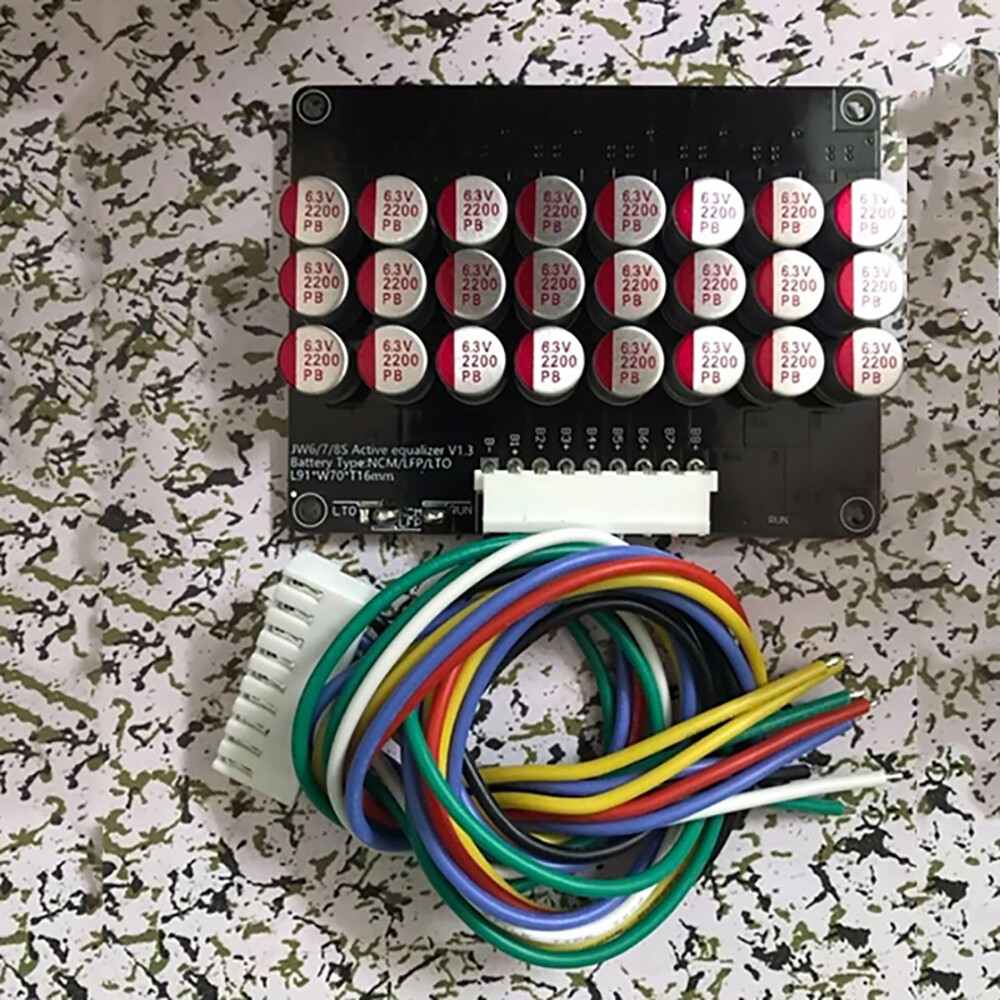 New 8S Capacitive Active Balancer Active Balancing Equaliser Board Li-ion