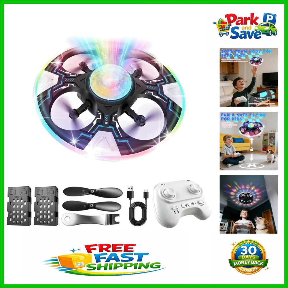 Interactive Mini Drone for Kids - Safe Remote Control with 14 Min Flight Time