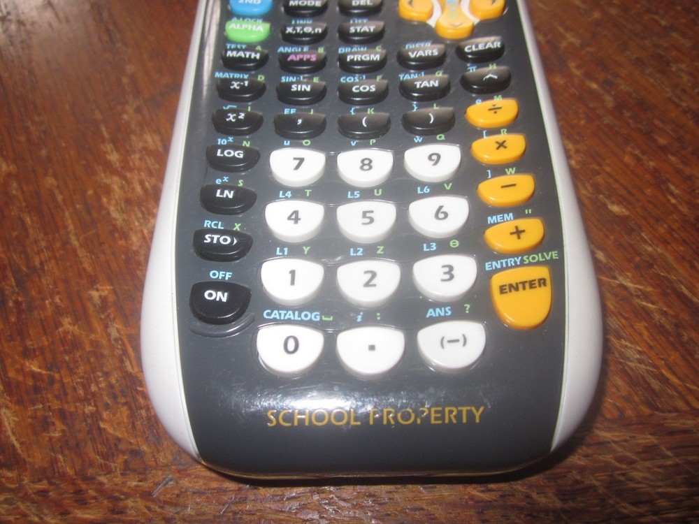 Texas Instruments TI-84 Plus C Silver School Property Graphing Calculator