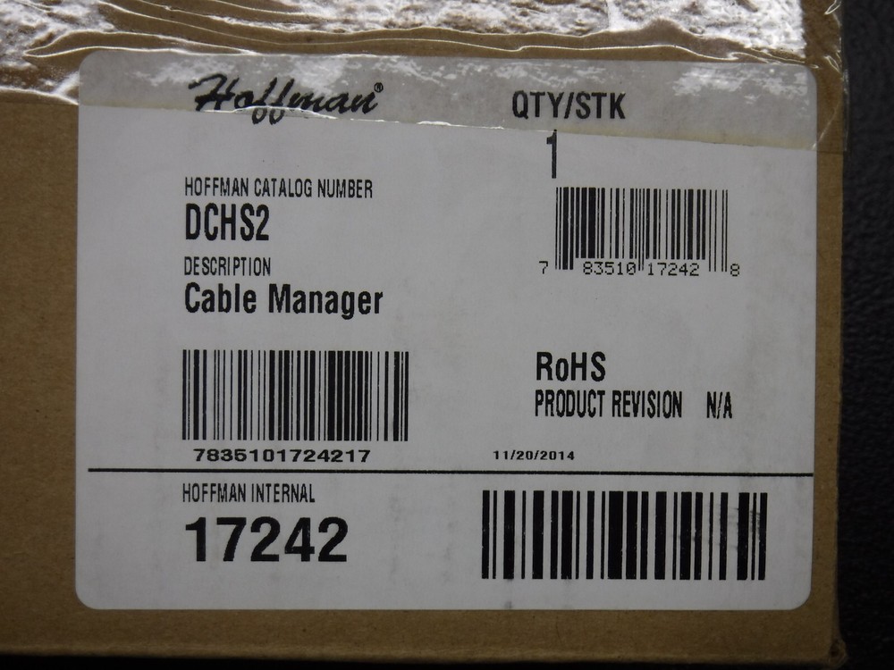 Hoffman DCHS2 Horizontal Cable Manager