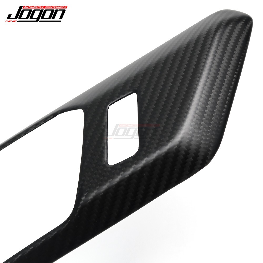 Real Matte Carbon Inner Door Bowl Handle Trim Panel For Ford Bronco 2021+ Raptor