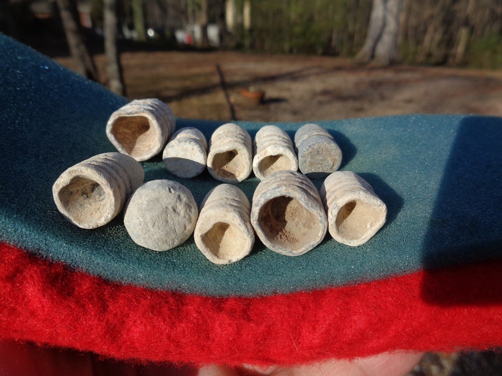 10 Different Various Confederate & Union Civil War Bullets P
