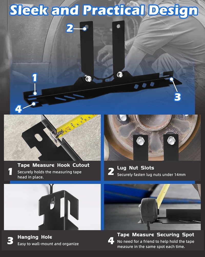 Upgraded Toe Alignment Tool Plates for Low-Profile Vehicles – Quick Setup!