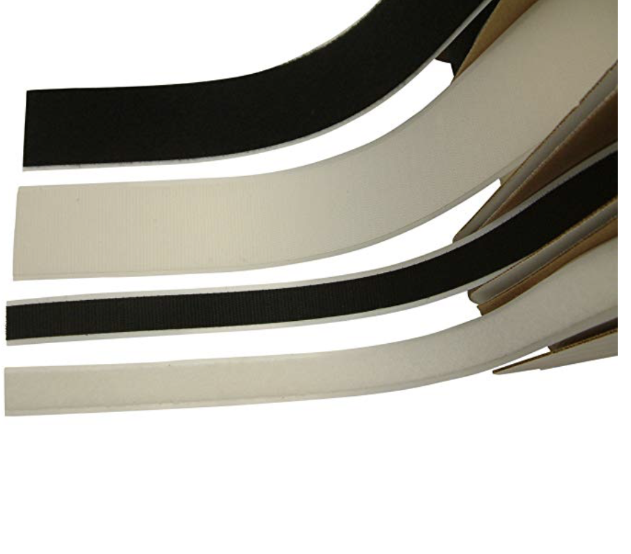 TEXACRO Velcro Tape Black and White HOOK and LOOP. Available in Multiple Sizes.
