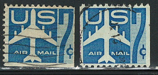 US Air mail Stamp Scott# C51 and C51a (Used)