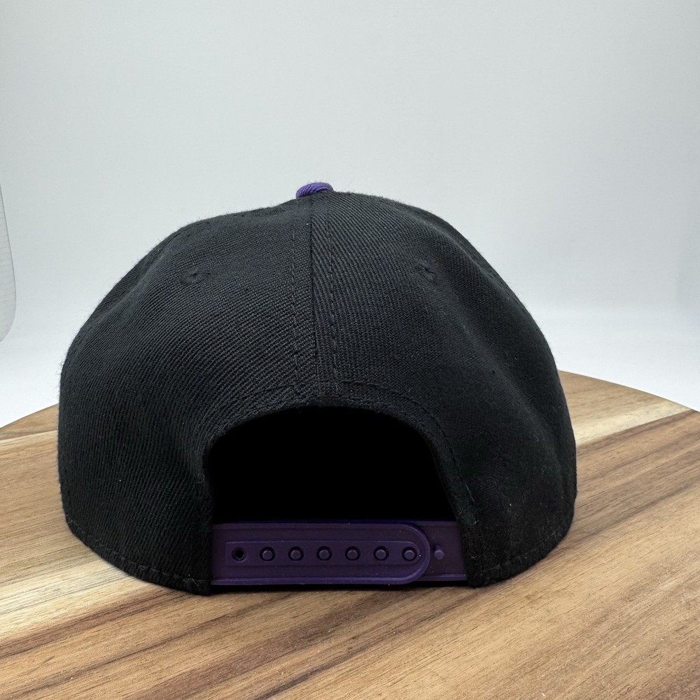 Transformers Megatron 2012 Black/Purple Snap Back Cap Hat Wool Blend OSFA EUC