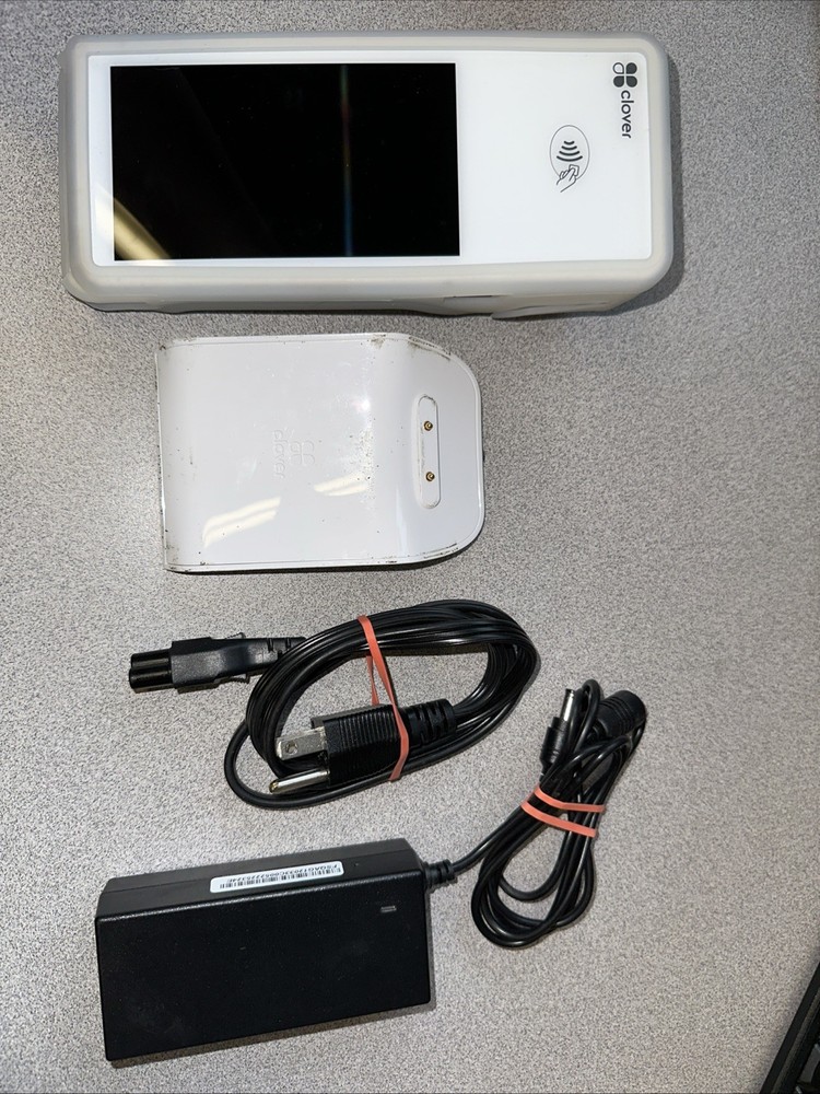 Clover C403 Flex Wireless Credit Card Processor Terminal Charging Station