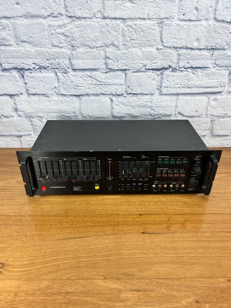 Vintage Rare Audiosource AV-ONE Audio/Video Selector And Processor Equalizer