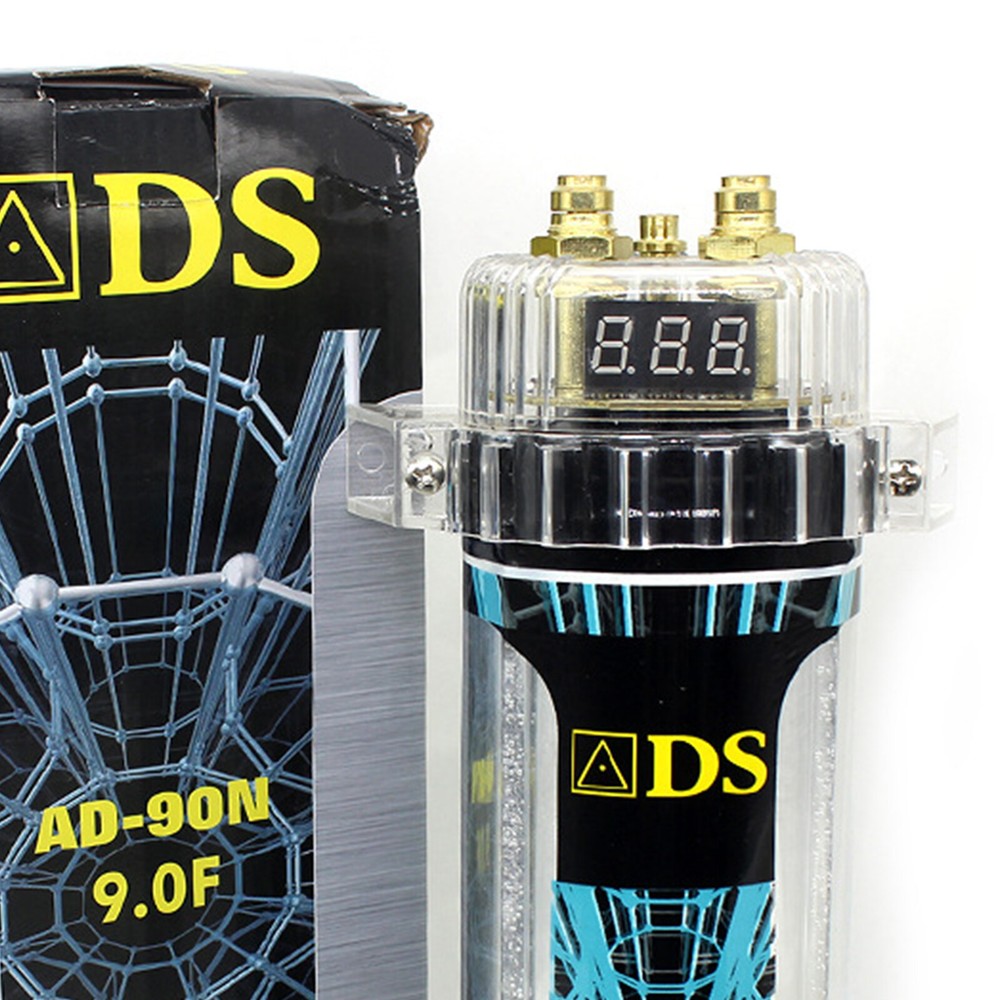 Car Audio 9.0 Farad Capacitor Digital Voltage Power Amplifier Modified w/LED
