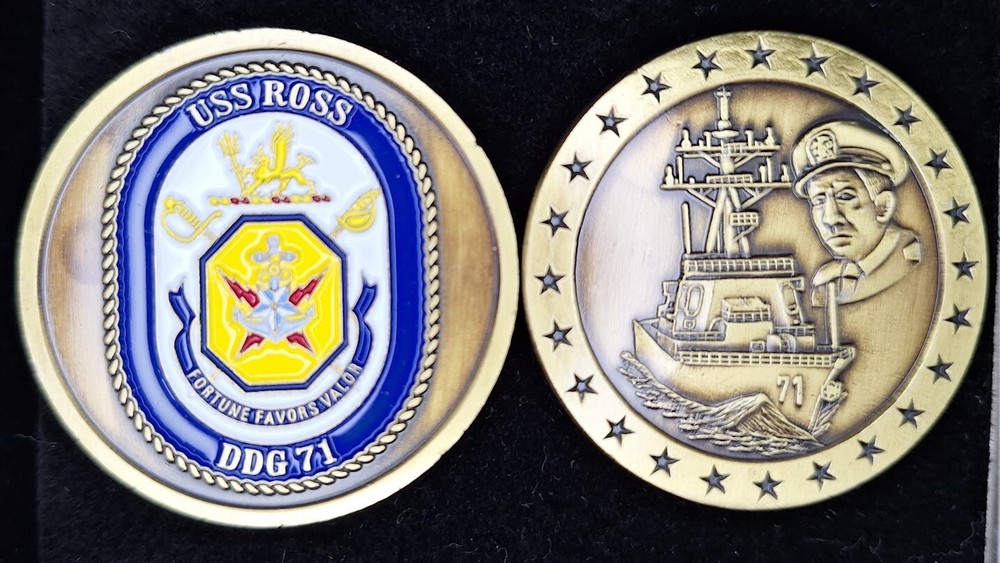 DDG-71 USS ROSS - Navy Challenge Coin
