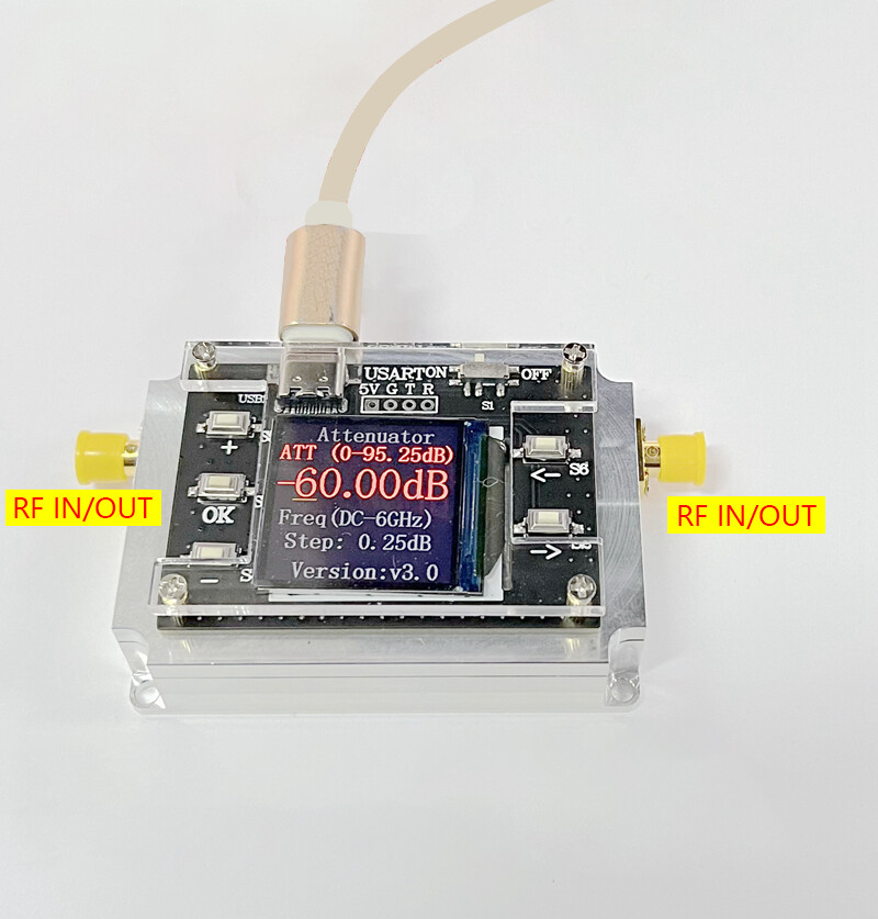 DC-6GHZ 90DB Programmable Attenuator Module RF Attenuator Step 0.25DB os67
