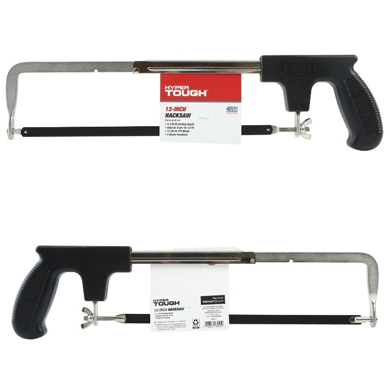 Hyper Tough 12 inch Handsaw, Adjustable Frame Hacksaw