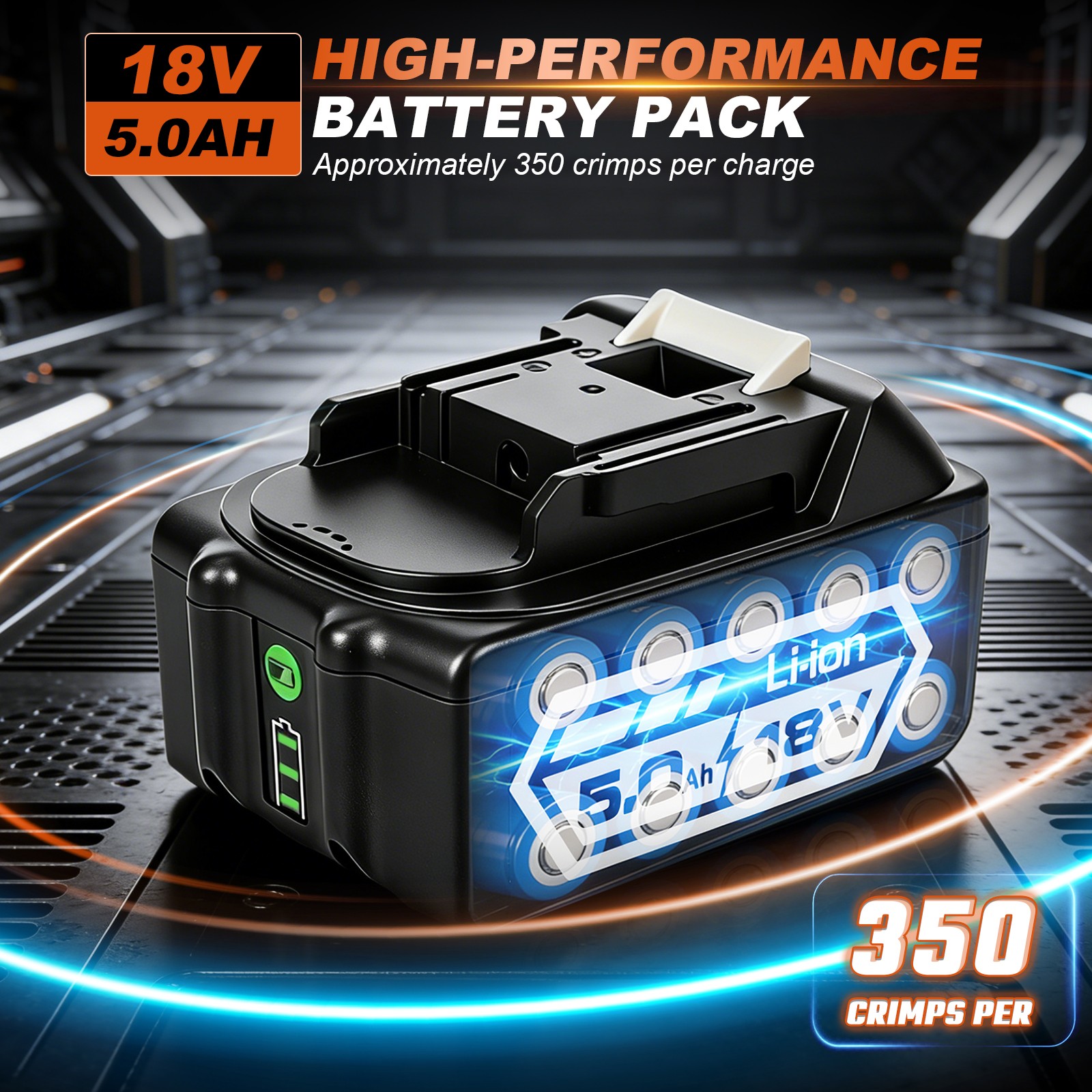 1/2" -2" Pro Press Tool Pipe Crimping Kit Press Tool Battery Kit with 6 Jaws