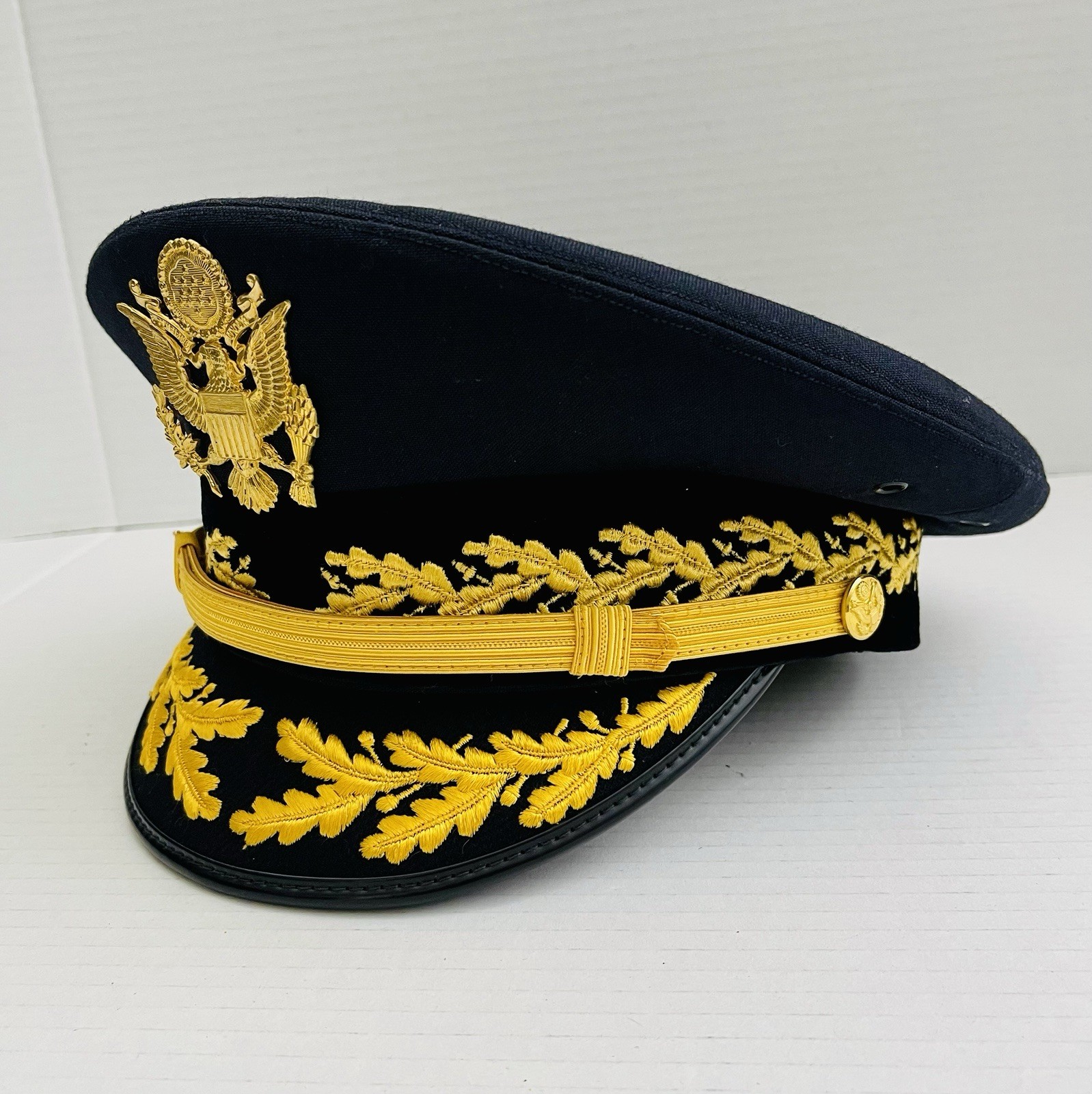 US Army Generals Dress Visor Hat Kingform 7 1/4 Post Vietnam