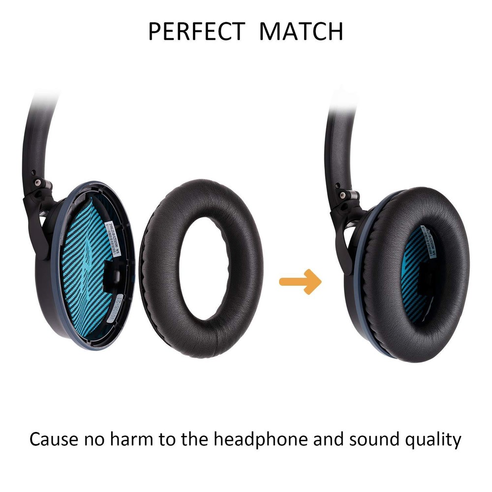 Ear Pad Cushion Replacement For Bose Soundlink Black! First Class Package!