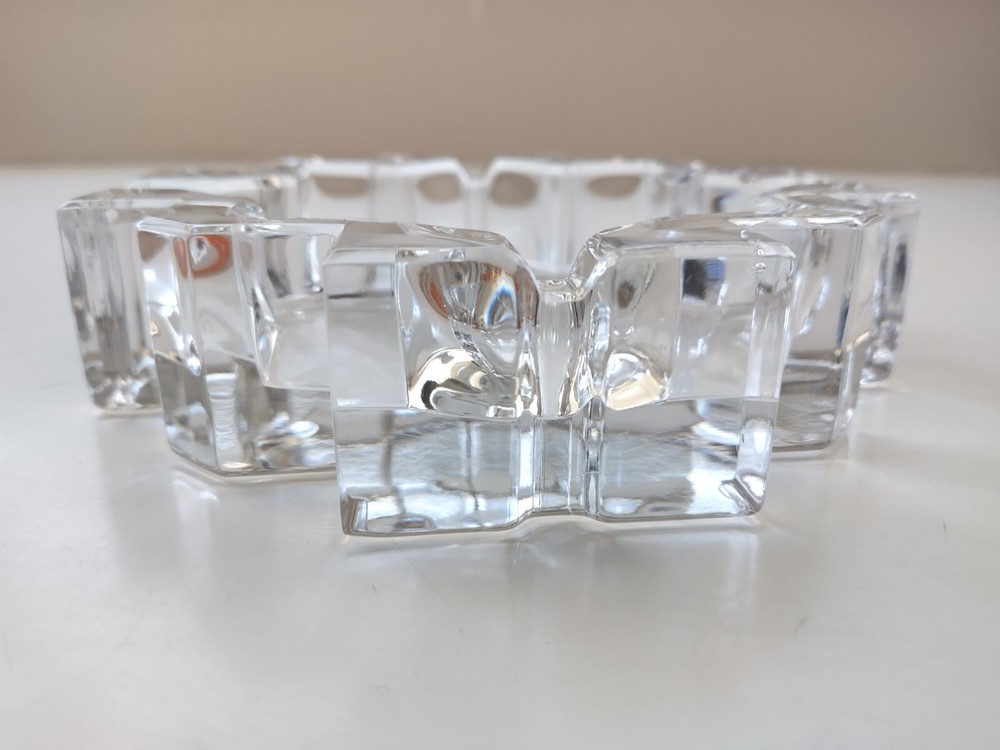 Crystal Ashtray 8 Point Star 6 Inch Decorative