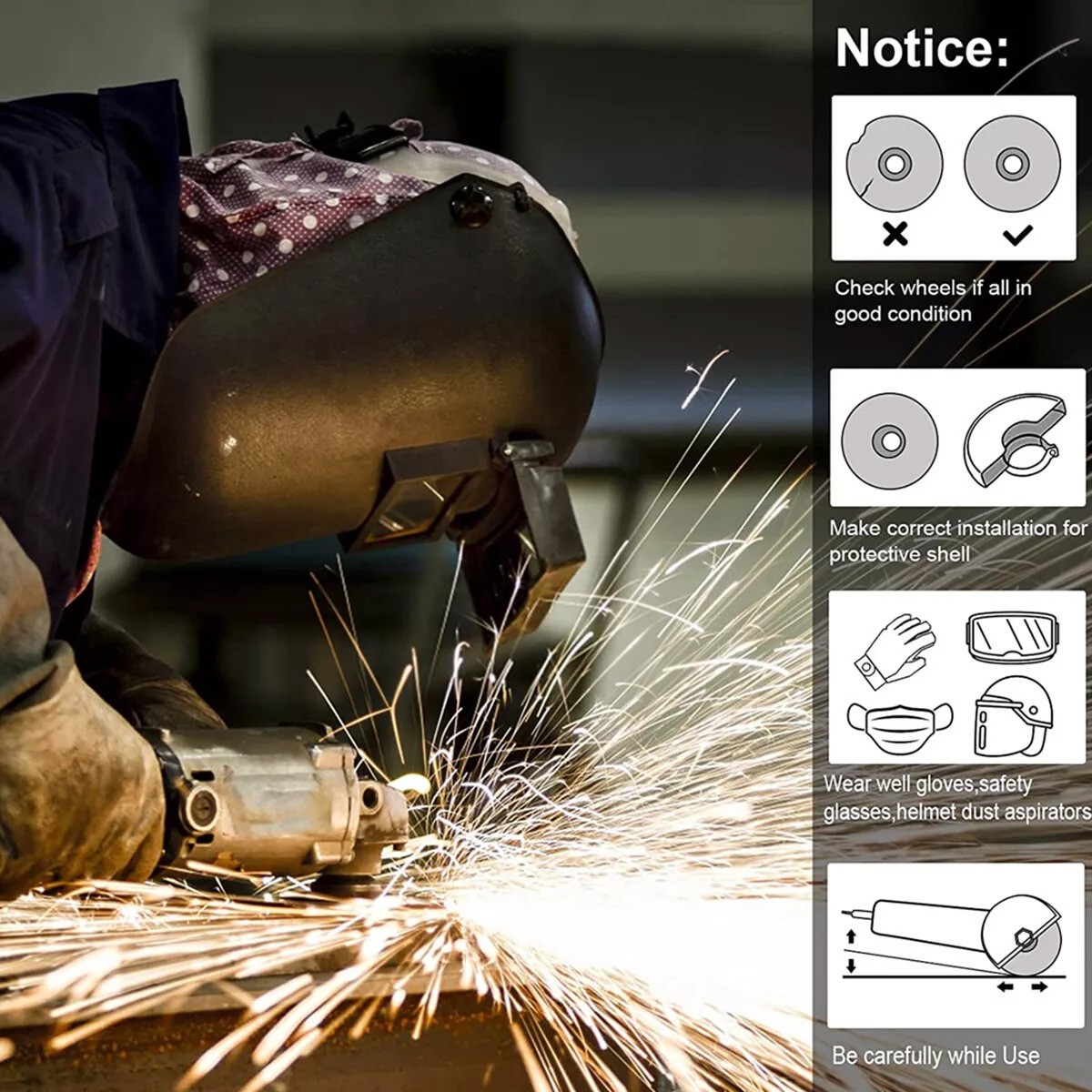 10PACK Cut Off Wheels 4-1/2" Metal & Stainless Steel Angle Grinder Cutting Disc.