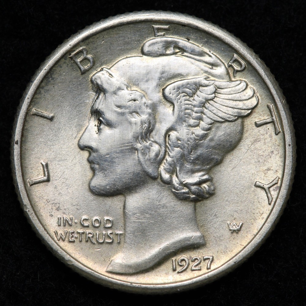 1927 Mercury Silver Dime GEM BU *UNCIRCULATED* MS E296 TRL